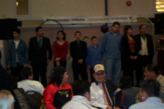 Award winners at the Aboriginal Youth Achievement Awards. They included Roxanne Meawasige, Micheal Pelletier, Rachel Yesno, Conr