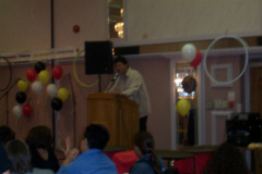 Special guest former NHL coach Ted Nolan congradulated the youth achievers