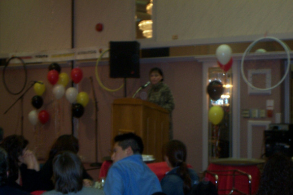 Guest speaker Susan Aglukark applauded the career fair and the youth
