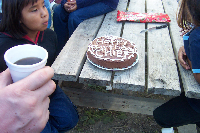 Birthday cake for the chief whose birhtday happens to be today