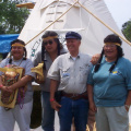 From left: Tina Kakapetum, Les Meekis, David Quam and Phyllis Chowianec