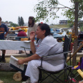 Tina Kakapetum travelled all the way from Winnipeg to give the Tipi Teachings.