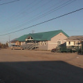 Fort Severn Band office (on the right) and Nursing station
