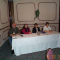 Our Panel for discussion,(l-r)Michael Corbett Ols-North Board, Sheri Mishibinijima Wikwemikong first nation, Karen Commanda Nipi