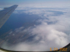 Now we're really flying high, diffidently 16,000 ft above the sea line. As you can see we're above the clouds a fair bit.
