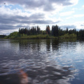 The Otter River flowing into the Fawn River (we sure enjoyed that river and all its white water).