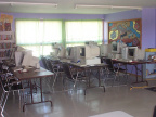 School computer lab (mix of PII and older Computers-for-school machines)