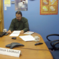 Chief David Gordon of the Lac Seul First Nation joined the event from the K-Net office in Sioux Lookout