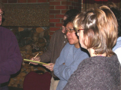 Participants assembled in the lobby of the Valhalla Inn prior to the teleopthalmology demonstrations.