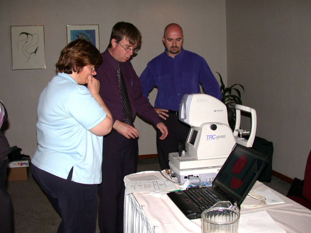 Teleopthalmology demonstration team prepares to pack up.  Keep an eye out for this equipment, coming soon to a KO community near