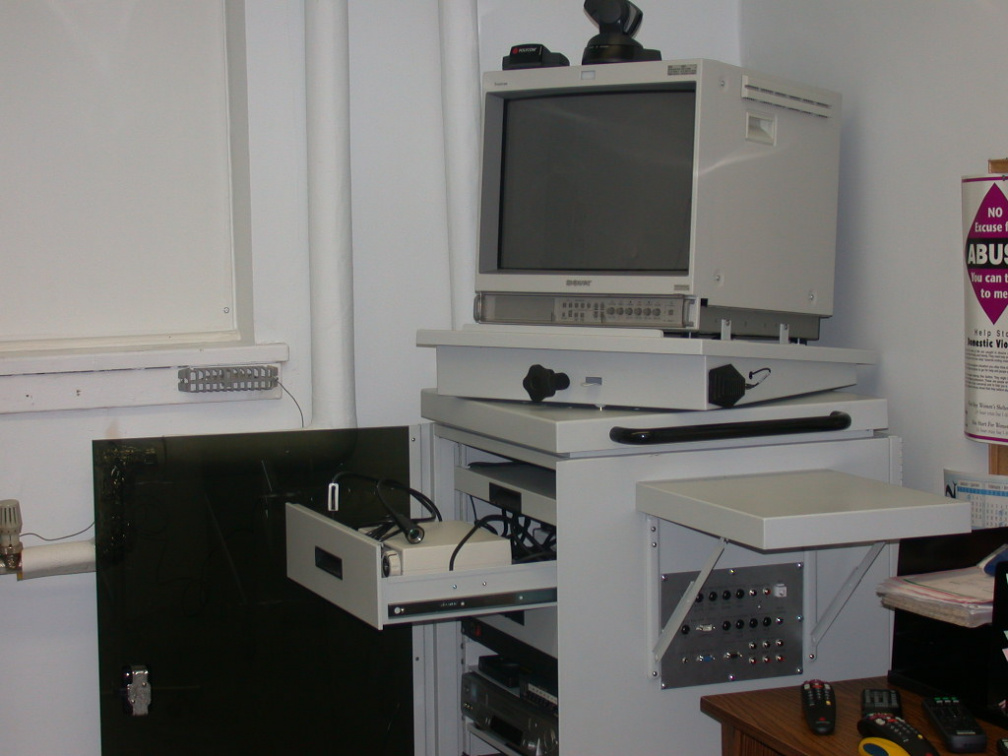 Installing the Adcom Telemedicine suite in the Clinic at the Zone Hospital - Jan 9, 2002