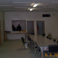 This is what six am looks like in the North Spirit Lake community hall.