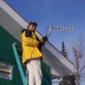 Dale Jack turns to the right to pose for  a picture.

"Dale, let me know when you are going to fall, so I can take the pi