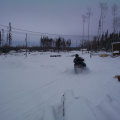 There she goes. Off to Sandy Lake. You have to be careful when you leave and make sure that you are prepared. Never know if your