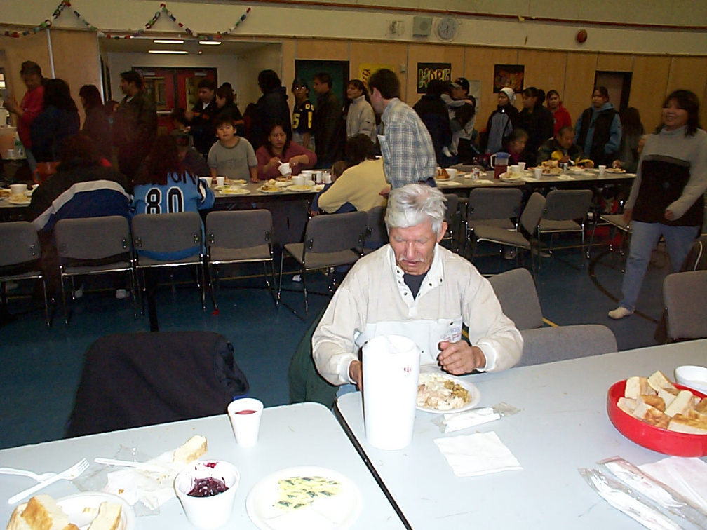 This is one of our elders Leo Anishinabe.