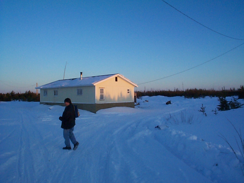 And here is Dave Kg. walking to Master Johns house.