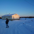 And here is Dave Kg. walking to Master Johns house.