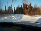 On the right which I didn't take a picture of, is their garbage dump.
