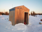 Just one of the residents generator house. (this is not an outhouse.)
