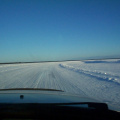 Here we are cruising on the winter road.