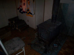 Dark eh? But that is a wood burning stove.