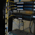 Another view of the fiber patch panels at the MeetMee room