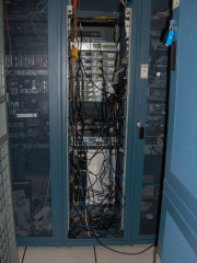 Rear of the K-Net cabinet.