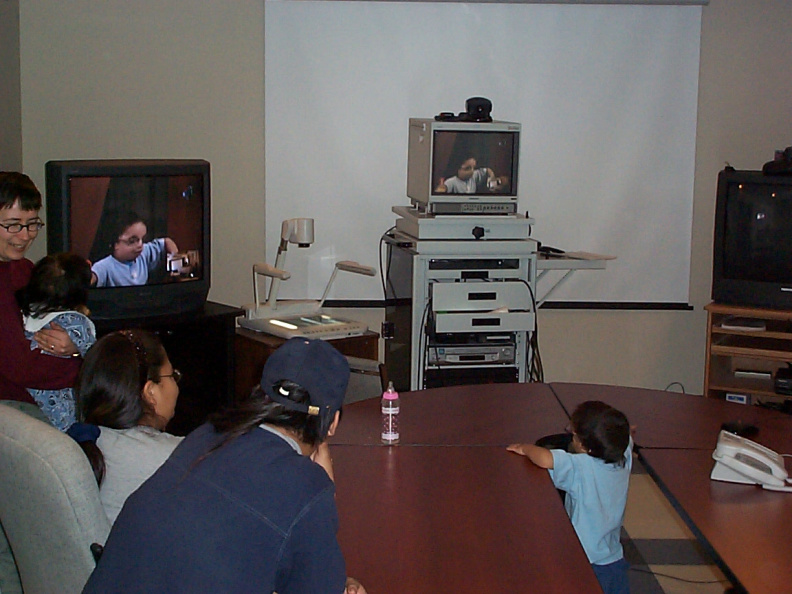 The Meekis family looking on to the Thunder Bay Conference.