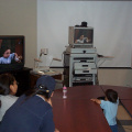 The Meekis family looking on to the Thunder Bay Conference.