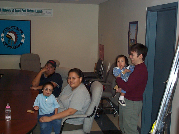 The Meekis family and Christine P.Polle