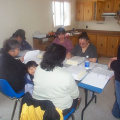 Here they are discussing the plans of the workshop.