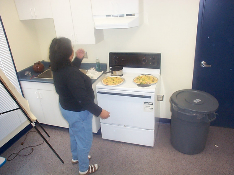 They were also in the process of making lunch ( smells good ).