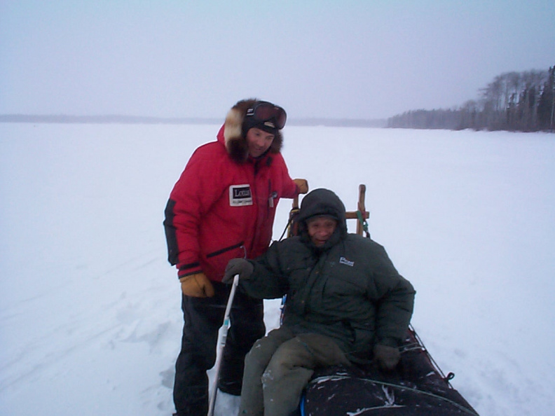 And here is Donald posing with one of the Expedition team members.