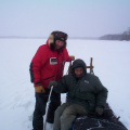 And here is Donald posing with one of the Expedition team members.