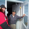 Reminising about his days. The dogs used to pull over hundred pounds of flour and sugar, pulling them at long distances.