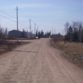 A picture taken of the road that leads to the Chief's house on the left side, with KiHS on the left, but not in the picture.