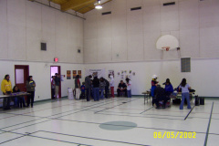 Displays present were from Matawa First Nations Ed. Department., Armed Forces, N.A.P.S., and Oshki-Pimache-O-Win Education and T
