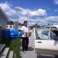 One of the hard working cooks Nan Keesic
Getting ready to deliver the food to the feast.