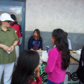 Even the kids got to meet their teachers
at the feast.