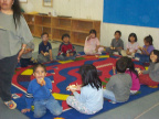 K-4's eating hotdogs after play day was over