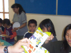 Here is a chip bag that was given to the students,