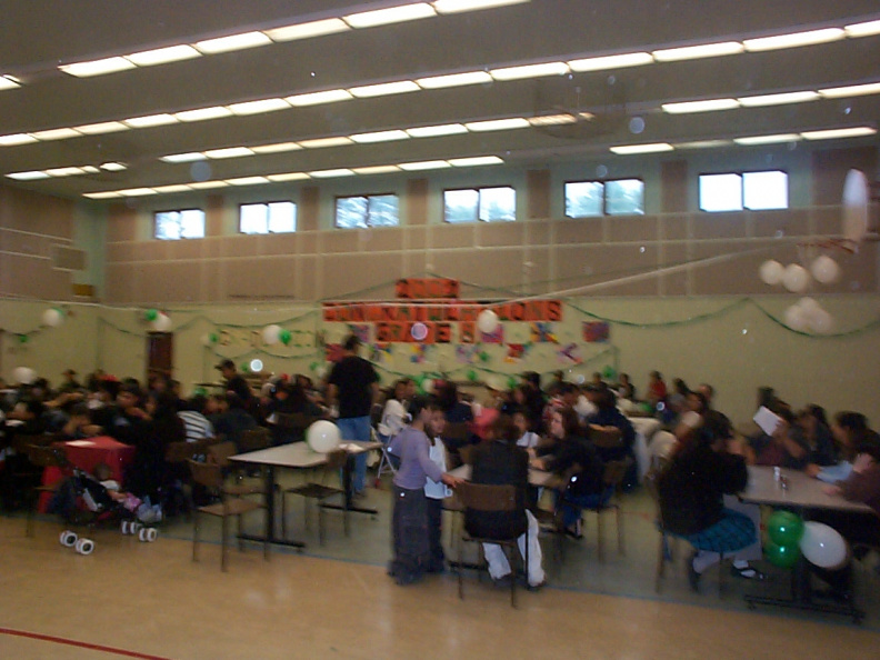 Heres the crowd family members and all came to show support and appreciaton to these graduates.We're very proud of them.