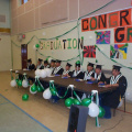 There they are,there were 10 graduates this year.Way to go guys,good luck in high school.