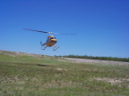 Heres the helicopter,part of the training.