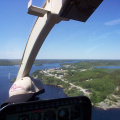 Photo of Poplar Hill from the helicopter.