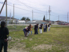 The ladys 3legged race lineup,lots of fun.