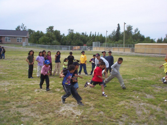 These little boys were fun to watch as they had their race.