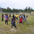 These little boys were fun to watch as they had their race.