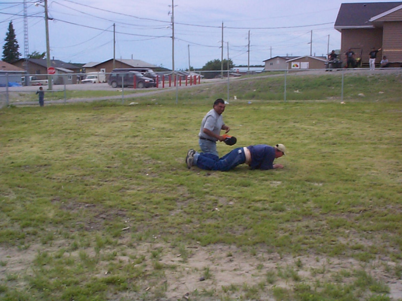 The mens 3 legged race,these two guys did'nt get to far.