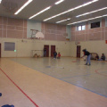 Target shooting,floor hockey.